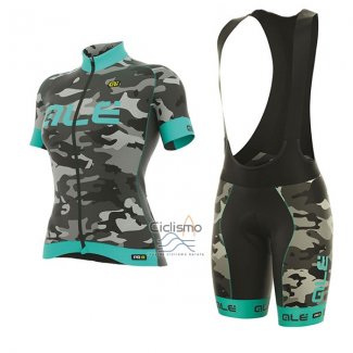 Ale Graphics Prr Camo Ropa Ciclismo Culotte Corto 2017 Mujer Mangas Cortas Azul Claro