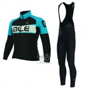 Ale Ropa Ciclismo Culotte Largo 2017 Mujer Mangas Largas Negro y Azul