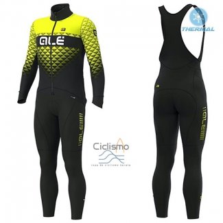 Ale Ropa Ciclismo Culotte Largo 2019 Hombre Mangas Largas Summit AMarillo Negro
