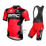 Bmc Ropa Ciclismo Culotte Corto 2016 Mangas Cortas Negro y Rojo