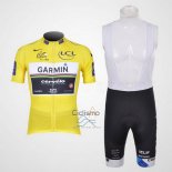 Garmin Lider Ropa Ciclismo Culotte Corto 2011 Hombre Mangas Cortas AMarillo