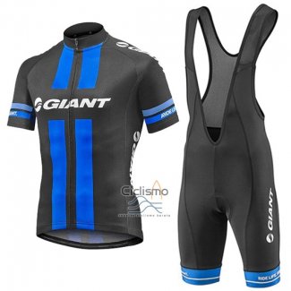 Giant Ropa Ciclismo Culotte Corto 2016 Hombre Mangas Cortas Negro y Azul