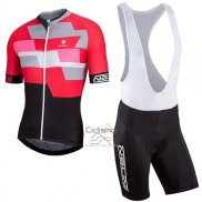 Nalini Cervino Ropa Ciclismo Culotte Corto 2017 Men Mangas Cortas Rojo y Negro