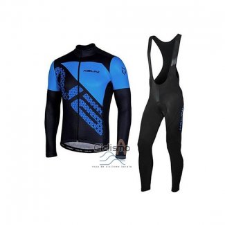 Nalini Ropa Ciclismo Culotte Largo 2020 Men Mangas Largas Negro Azul