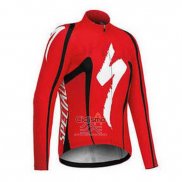 Specialized Ropa Ciclismo Culotte Largo 2016 Hombre Mangas Largas Blanco Rojo