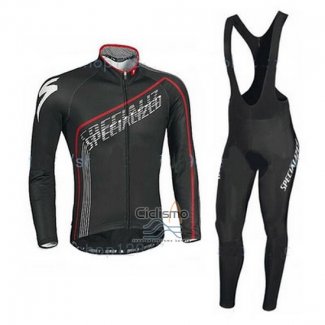 Specialized Ropa Ciclismo Culotte Largo 2016 Hombre Mangas Largas Ml Negro Rojo