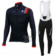 Sportful Ropa Ciclismo Culotte Largo 2016 Hombre Mangas Largas Rojo y Negro