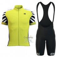 Ale Ropa Ciclismo Culotte Corto 2016 Hombre Mangas Cortas Blanco y AMarillo