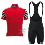 Ale Ropa Ciclismo Culotte Corto 2016 Hombre Mangas Cortas Rojo y Blanco