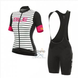 Ale Ropa Ciclismo Culotte Corto 2018 Mujer Mangas Cortas Blanco