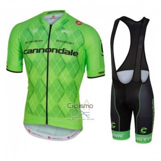Cannondale Ropa Ciclismo Culotte Corto 2016 Hombre Mangas Cortas Negro y Verde