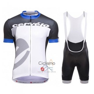 Castelli Cervelo Ropa Ciclismo Culotte Corto 2016 Hombre Mangas Cortas Blanco Azul