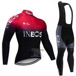 Castelli INEOS Ropa Ciclismo Culotte Largo 2019 Mangas Largas Negro Rojo