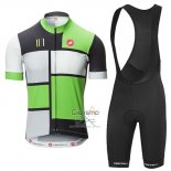 Castelli Ropa Ciclismo Culotte Corto 2016 Hombre Mangas Cortas Verde y Negro