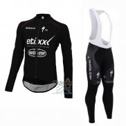 Etixx Quick Step Ropa Ciclismo Culotte Largo 2015 Mangas Largas Ettix Quick Step Negro y Blanco