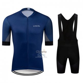 Le Col Ropa Ciclismo Culotte Corto 2020 Hombre Mangas Cortas Azul