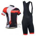 Monton Ropa Ciclismo Culotte Corto 2014 Hombre Mangas Cortas Rojo y Negro