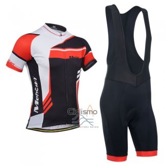 Monton Ropa Ciclismo Culotte Corto 2014 Hombre Mangas Cortas Rojo y Negro
