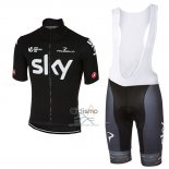Sky Ropa Ciclismo Culotte Corto 2017 Mangas Cortas Profundo Negro