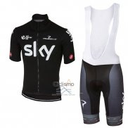Sky Ropa Ciclismo Culotte Corto 2017 Mangas Cortas Profundo Negro