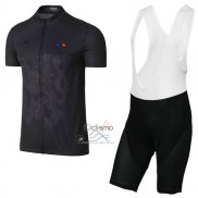 Tour DE Francia Ropa Ciclismo Culotte Corto 2017 Hombre Mangas Cortas Negro