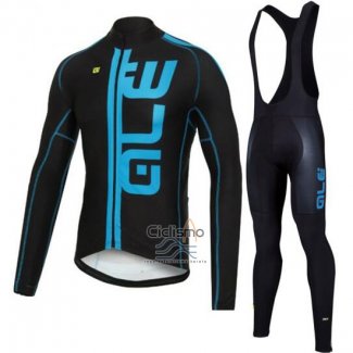Ale Ropa Ciclismo Culotte Largo 2016 Hombre Mangas Largas Azul y Negro