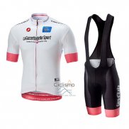 Giro d'Italia Ropa Ciclismo Culotte Corto 2018 Hombre Mangas Cortas Blanco