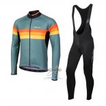 Nalini Ropa Ciclismo Culotte Largo 2020 Men Mangas Largas Verde Naranja