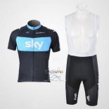 Sky Ropa Ciclismo Culotte Corto 2011 Mangas Cortas Negro y Azul