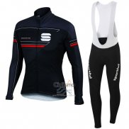 Sportful Ropa Ciclismo Culotte Largo 2016 Hombre Mangas Largas Azul y Negro