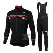 Sportful Ropa Ciclismo Culotte Largo 2020 Mujer Mangas Largas Negro Rojo