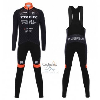 Trek Selle San Marco Ropa Ciclismo Culotte Largo 2017 Mangas Largas Negro