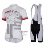 Castelli Ropa Ciclismo Culotte Corto 2016 Hombre Mangas Cortas Blanco y Rojo