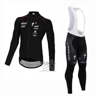 Etixx Quick Step Ropa Ciclismo Culotte Largo 2015 Mangas Largas Ettix Quick Step Negro