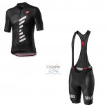 Giro d'Italia Ropa Ciclismo Culotte Corto 2020 Hombre Mangas Cortas Negro Blanco