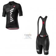 Giro d'Italia Ropa Ciclismo Culotte Corto 2020 Hombre Mangas Cortas Negro Blanco