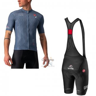 Giro d'Italia Ropa Ciclismo Culotte Corto 2021 Hombre Mangas Cortas Gris