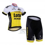 Lotto NL Jumbo Ropa Ciclismo Culotte Corto 2016 Mangas Cortas Blanco y AMarillo