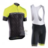 Northwave Ropa Ciclismo Culotte Corto 2017 Hombre Mangas Cortas Verde y Negro