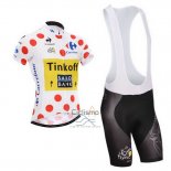 Saxobank Lider Ropa Ciclismo Culotte Corto 2014 Hombre Mangas Cortas Blanco y Rojo