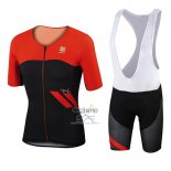 Sportful Ropa Ciclismo Culotte Corto 2017 Hombre Mangas Cortas Rojo y Negro
