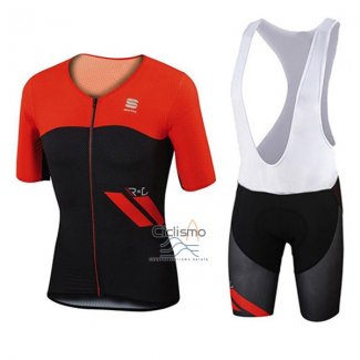 Sportful Ropa Ciclismo Culotte Corto 2017 Hombre Mangas Cortas Rojo y Negro