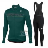 Sportful Ropa Ciclismo Culotte Largo 2020 Mujer Mangas Largas Verde