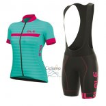 Ale Excel Riviera Ropa Ciclismo Culotte Corto 2017 Mujer Mangas Cortas Azul Claro y Rosa