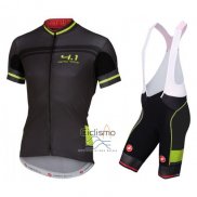 Castelli Ropa Ciclismo Culotte Corto 2016 Hombre Mangas Cortas Negro y Verde