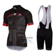 Castelli Ropa Ciclismo Culotte Corto 2016 Hombre Mangas Cortas Rojo Negro