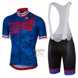 Castelli Ropa Ciclismo Culotte Corto 2017 Hombre Mangas Cortas Azul y Rojo