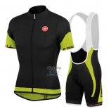 Castelli Ropa Ciclismo Culotte Corto 2020 Hombre Mangas Cortas Negro Verde Rojo