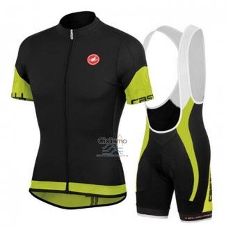Castelli Ropa Ciclismo Culotte Corto 2020 Hombre Mangas Cortas Negro Verde Rojo