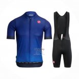 Castelli Ropa Ciclismo Culotte Corto 2021 Hombre Mangas Cortas Brillante Azul